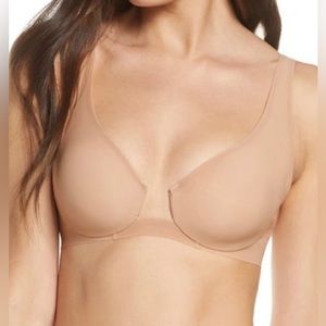 New SKIMS Naked Underwire Plunge Bra In Honey Size 44D
